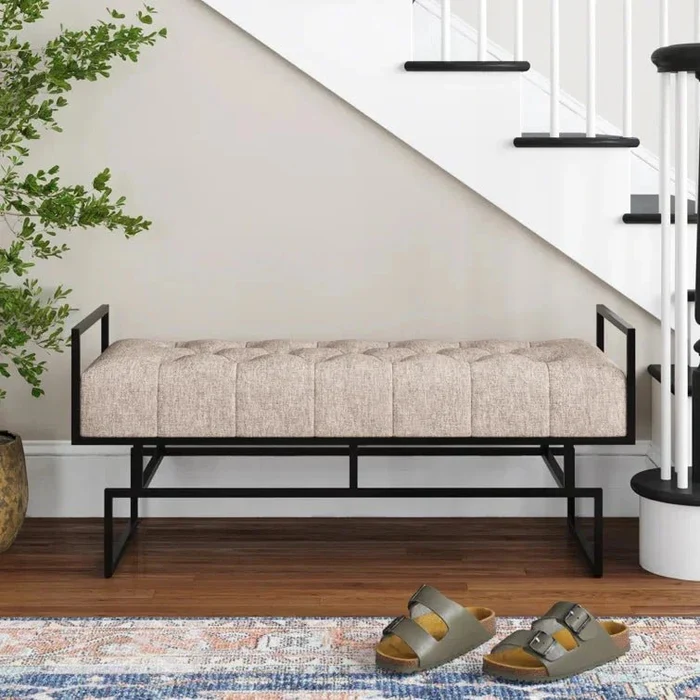 contemporary beige upholstered bench 3026232 contemporary beige upholstered bench 3026232