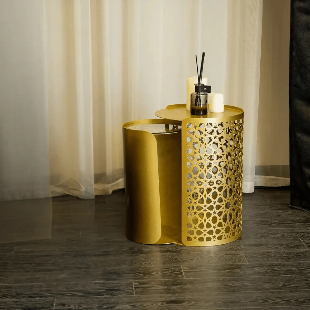 metal side table set of 2 7250627