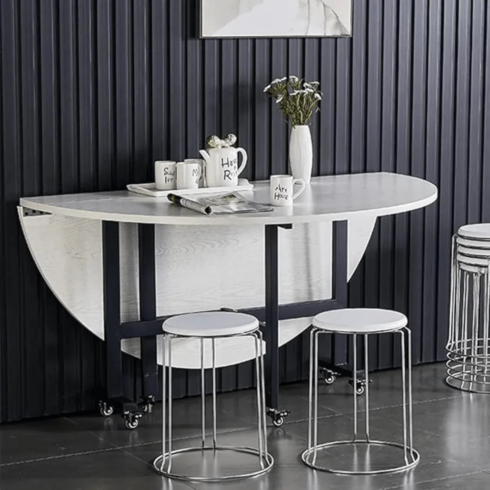 mobile folding dining table with 6 wheels marble texture table top 7395444 mobile folding dining table with 6 wheels marble texture table top 7395444